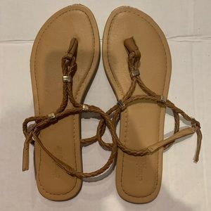 Charlotte Russe size 7 tan sandals